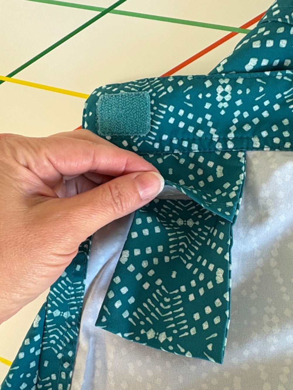 RipSkirt Hawaii XL Playa Ocean Teal Adjustable Wrap Mini Cover Up Hidden Pocket - Picture 6 of 6